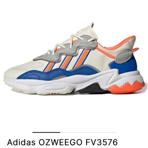 Adidas Ozweego Off White Blue Grey Two Orange , sneaker, trainer ,running. - Picture 3 of 6